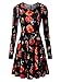 KIRA Women's Christmas Dress Xmas Gifts Print Flared Swing A Line Dress