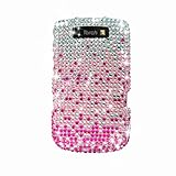 BlackBerry Torch 9800 Full Diamond Graphic Case - Pink Waterfall