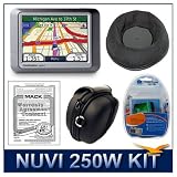 nuvi 250W Portable GPS navigation - Total Peace of Mind Kit w/ Nav-Mat