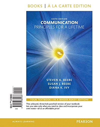 Communication: principles for a lifetime, books a la ca…