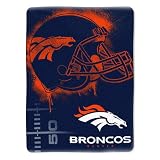 Broncos NFL Imprint Micro Raschel 50x60 Blanket by Northwest