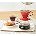 Hario V60 Ceramic Coffee Dripper, Size 01, Red
