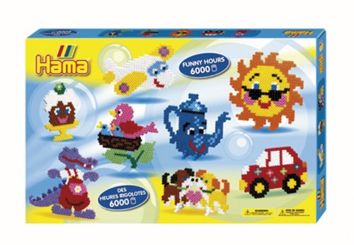 Childrens Toyshop  Toys : Hama Beads Funny Hours Giant Gift Box