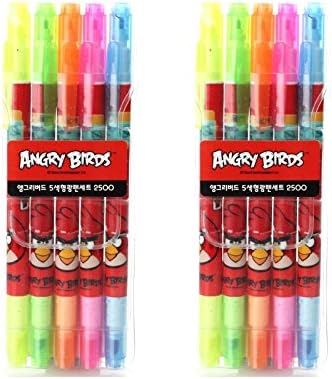 Rovio Angry Birds Set of 2 One Blank Drawing Notebook One 5 Highlighter