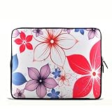 White& flowers 11.6″ 12.1″ 12.5″ inch Notebook Laptop Case Sleeve Carrying bag for DELL Latitude E6230 XT2 XPS Duo/ Samsung 350U 400B / ASUS B23 /HP 4230S 2560P/Thinkpad X230 X220/TOSHIBA U920T/intel Letexo