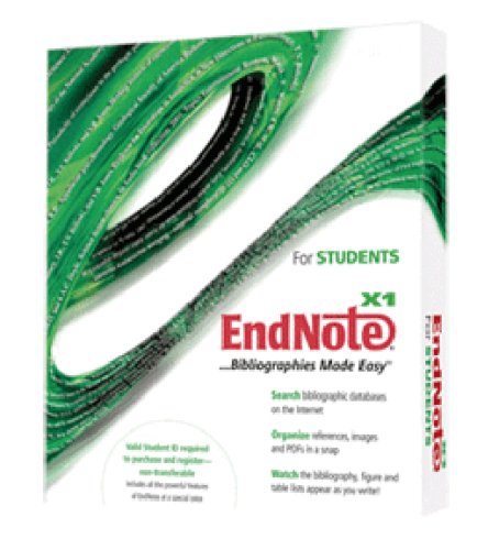 Software: Endnote X1 Student Edition Mac