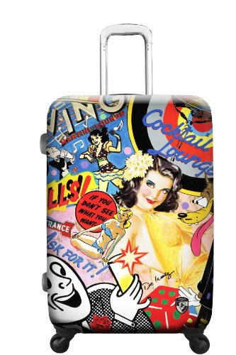 Heys USA Luggage De La Nuez Martini Time 26 Inch Hardside Spinner, Multi, One size