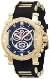 Brillier Men's 02.2.2.1.11.07 Grand Master Tourer Gold-Tone Black Rubber Watch