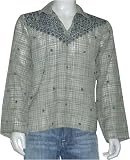 Mens Wear Long Sleeve Casual Cotton Shirt Kurta with Embroidery Size M