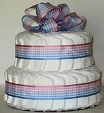 Just Diapers 2 Tier Baby Diaper Cake Baby Shower Gift