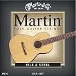 Martin M130 Silk & Steel Folk Guitar Strings, Light