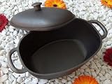 Produkt-Bild: Br&auml;ter Gusseisen Pfanne Topf 32 cm, 6L Gussdeckel Carl Victor