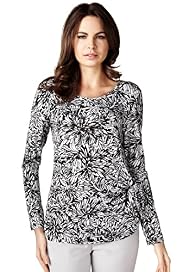 Per Una Etched Floral Tie Side Top