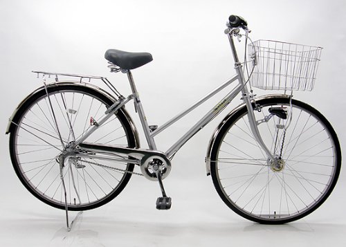 ★今だけ５０％ＯＦＦ★27インチ 豪華装備 ステンレス シティーサイクル シルバー