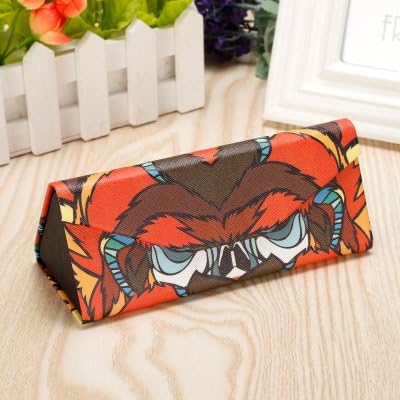 Creative Persian cat / golden monkey / panda / lizard / koala fold Eyeglasses Case cartoon Glasses Case Hard Storage Protection Box sunglasses case (D)