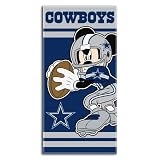 BSS - Dallas Cowboys NFL Mickey QB Beach Towel (30in x 60in)