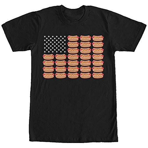 Lost Gods Hot Dog American Flag Mens Graphic T Shirt