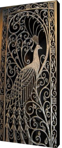 Peacock Door in watercolor - The Palmer House in Chicago Canvas Print / Canvas Art - Artist Suzan...