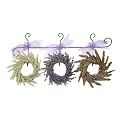 Lavender Hill Dried Floral Arrangement Wreath Trio Hanger