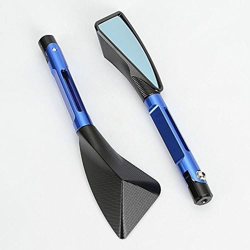 TechTick 2pcs Universal Motorcycle CNC Rear Side Mirrors For Honda Suzuki Yamaha Kawasaki