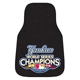 New York Yankees 2009 World Series Champions 2-piece Carpeted Cat Mat Set 18in x 27in