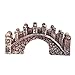 TOOGOO(R) Bridge Miniature Fairy Garden Terrarium Doll House Figurine Statue Home Decor Ornament Brown