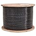 Vertical Cable Cat6, UTP, Gel Filled (Flooded Core), Direct Burial, 1000ft, Black, Bulk Ethernet Cable
