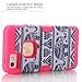 iPhone 5C Case,iPhone 5C Elephant case,TOPSKY(TM) Thailand Elephant Tribe Pattern 3 Layer Heavy Duty High Impact Hybrid Case For iPhone 5C,with Screen Protector and Stylus,(5CKKDX,Hot Pink)