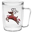 Whimsical Reindeer 18 oz Insulated Coffee Mug, Clear