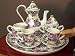 Miniature Porcelain Fine China Doll Tea Set - Fit's American Girl Dolls