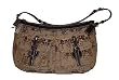 Coach Horse & Carriage Signature Shoulder Zip Handbag Khaki/Chocolate 14032