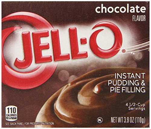 Jell-O Instant Pudding & Pie Filling, Chocolate, 3.9-Ounce Boxes (Pack of 6)