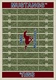 Milliken green SMU Mustangs 10' 9 x 13' 2 Area Rug