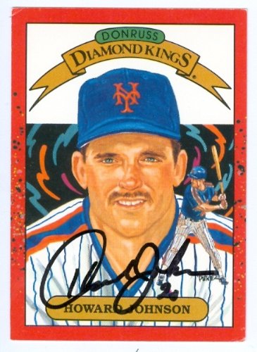 Howard Johnson Autographed/Hand Signed baseball card New York Mets 1989 Donruss baseball card #18 Di