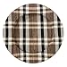 SARO LIFESTYLE CH805.N13R Kalama Collection 100% Water Hyacinth Plaid Woven Charger Plates (Set of 4), 13