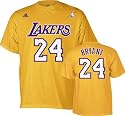 Kobe Bryant Gold adidas Name and Number Los Angeles Lakers T-Shirt