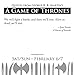 Quotes from George R. R. Martin's A Game of Thrones Book Series 2016 Day-to-Day