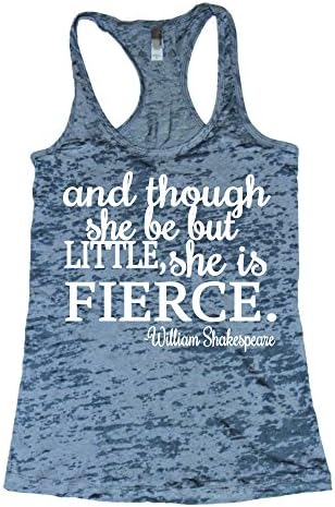 She Squats Clothing She is Fierce Burnout Gym Tank Top Grey 2X-Large
