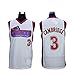 Like Mike Movie Knights #3 Calvin Cambridge Basketball Jersey Embroidered and Stitched white/red S to XXXL