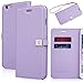 iPhone 6S plus case,iPhone 6 plus case,[5.5inch]by Ailun,Wallet Case,Credit Card holder Case,PU Leather Case,Flip Cover Case[Purple]