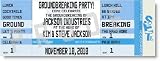 Cool Blue Grand Opening Ticket Invitations