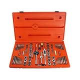 Pro-Grade 76 Piece High-Strength Alloy Hexagon Tap & Die Set - Metric & SAE