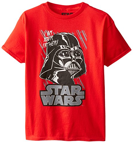 Star Wars Boys' Darth Vader T-Shirt, Red, Large/14-16
