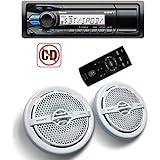 Sony DSX-M50BT MP3/USB Marine Receiver Bluetooth + 2) 6.5" 140W Speakers White