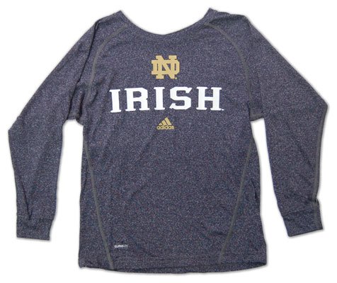 Notre Dame Fighting Irish Youth Long Sleeve Team Color Speedwick Navy