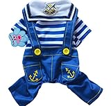Cute Pet Dog Sweater Puppy T Shirt Hooded Coat Clothes Apparel(Blue)