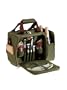 Picnic Time Malibu Insulated Cooler Picnic Tote, Service for 2
