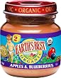 Earth's Best Organic 2nd Apple & Blueberry, 4-Ounce Jars (Pack of 12)
