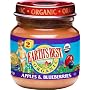 Earth's Best  Organic Apple & Blueberry (6 Months & Up) Baby Food, 4-Ounce Jars (Pack of 12)