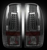 Recon Accessories LED Tail Lights Complete Replacement Smoked Lens Ford F250+ 2008 to 2009 Superduty